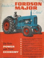 Fordson Major Tractor Sales Brochure