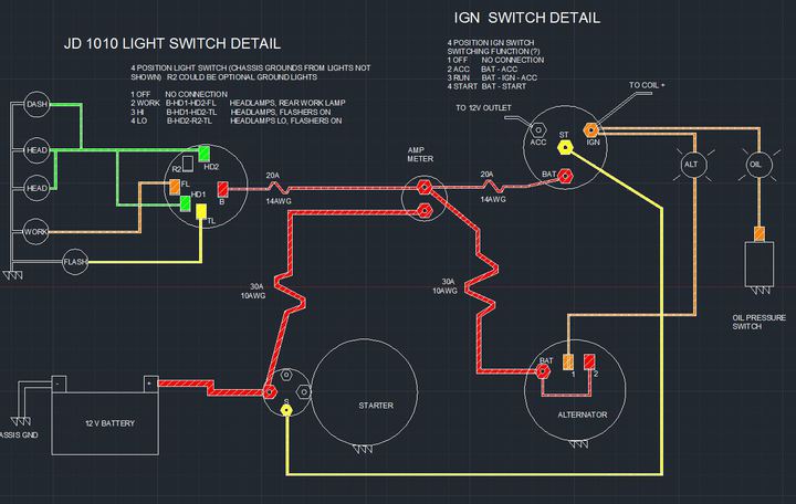 John Deere 1010 Electrical Schematic - Wiring Diagram