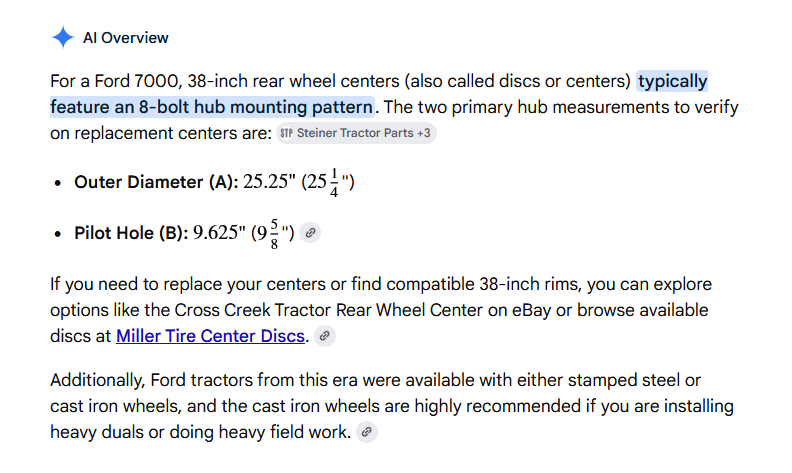 7000 - Power Adjust or 8 Loop Rims | Yesterday's Tractors Forums