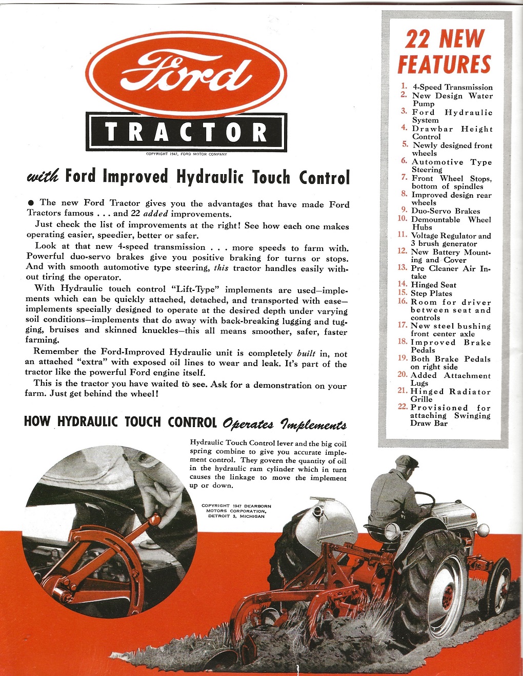 Brochure Originale Trattore Ford TW-35 - Stampa Poster RARO Formato A3 Del 1985