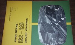 John Deere Owner Manual 122 & 125 Chuck Wagon