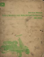 John Deere Lawen & Garden Seervice Manuals