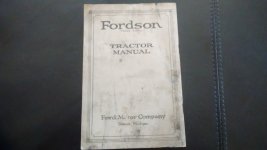 1923 & 1925 Fordson tractor owners manuals (Ford originals nice)