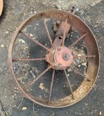 John Deere Plow Gauge Wheel & Bracket