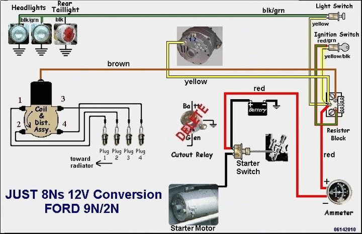Ford N wiring - Ford 9N, 2N, 8N Forum - Yesterday's Tractors 2n 12v wiring diagram 