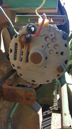 Wiring for John Deere 4020 Gas with alternator (1964 ... starter solenoid wiring diagram 